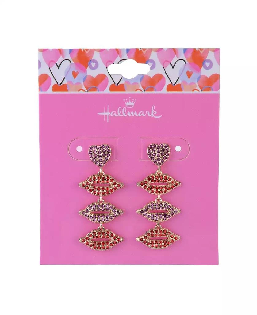 Hallmark Stone Lip Linear Earrings 4