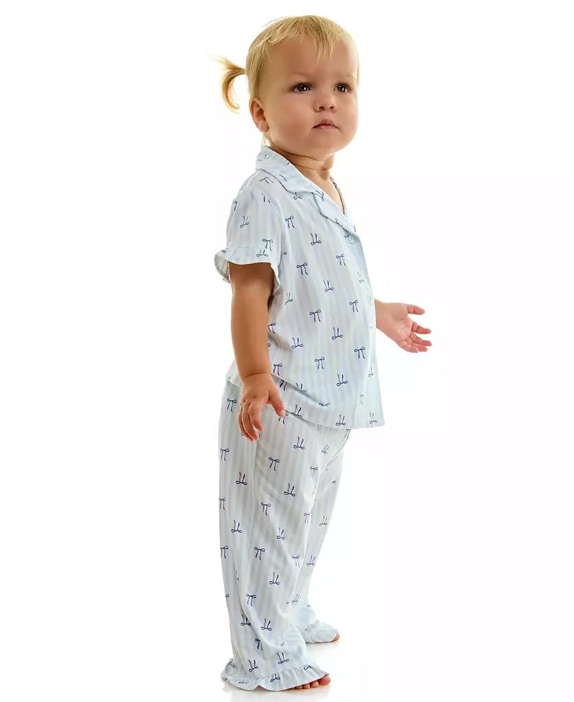 Sincerely Jules Toddler Mommy and Me Notch Collar Shirt 
Pants, 2-Piece Set 9