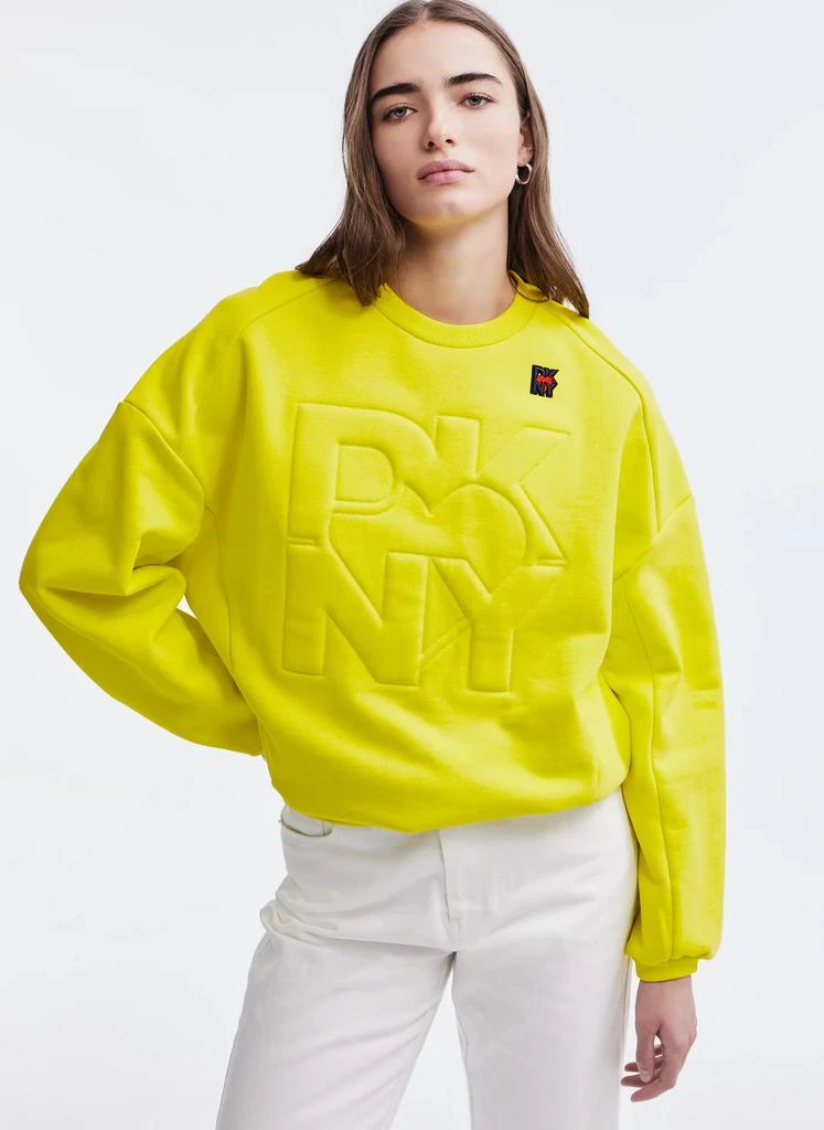 DKNY TERRY CREW NECK SWEATSHIRT 1