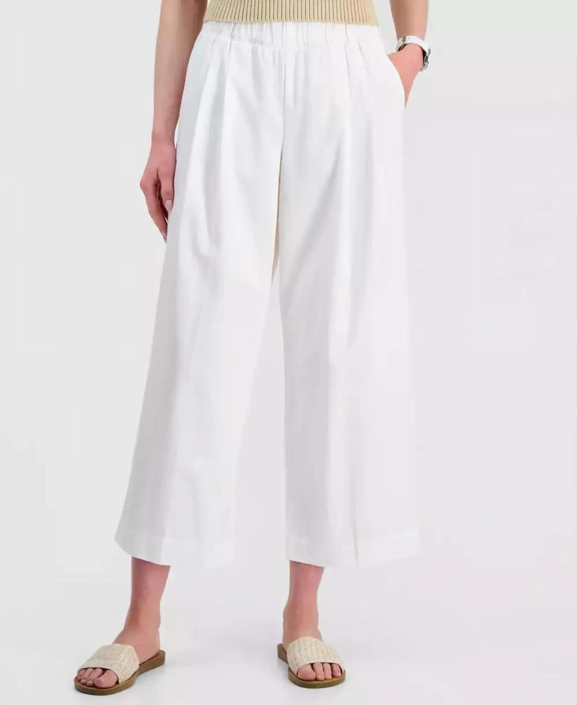 Nautica Jeans Women
s Pleated Twill Wide-Leg Pants 3