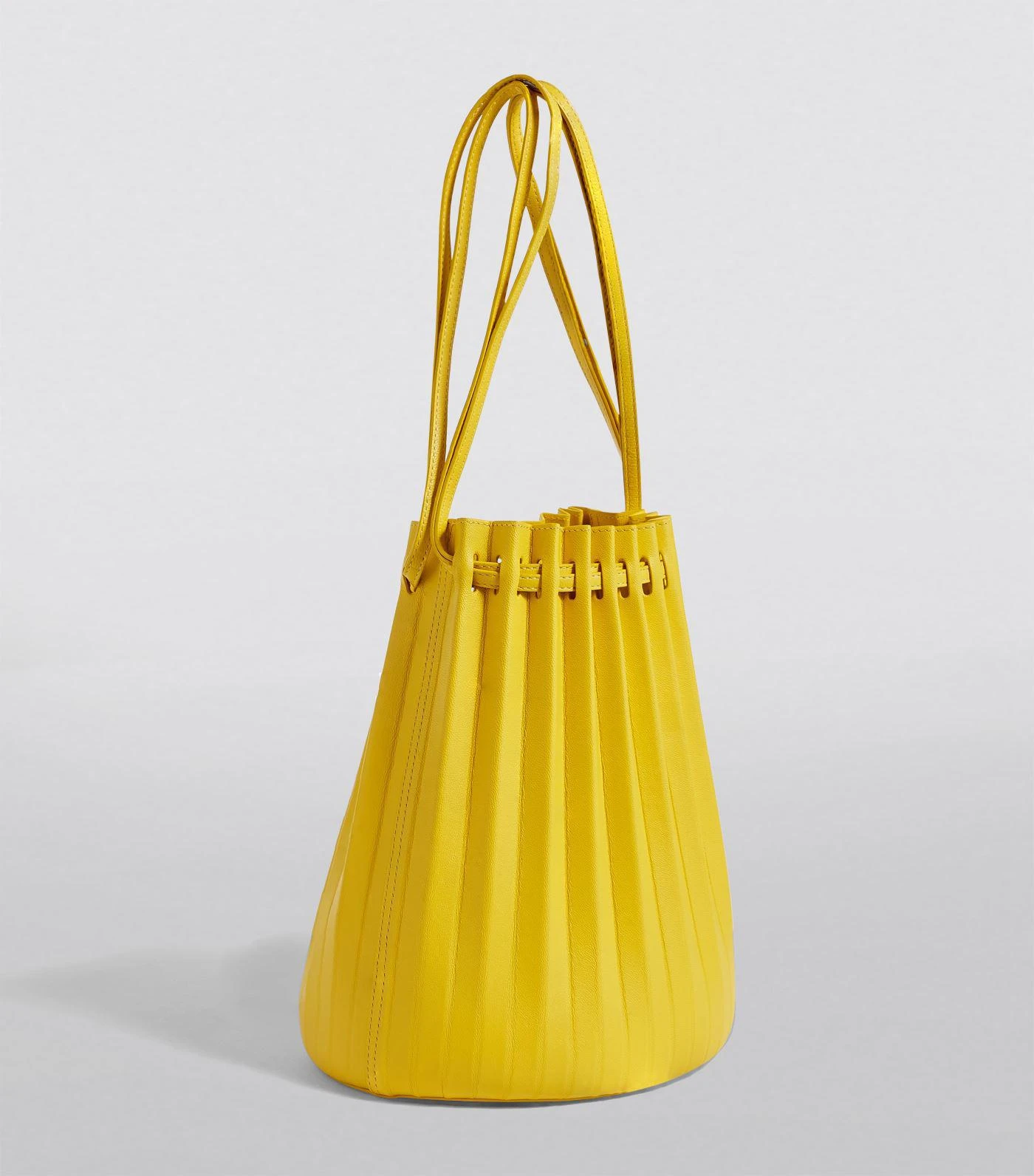 Mansur Gavriel Leather Pleated Bucket Bag 3
