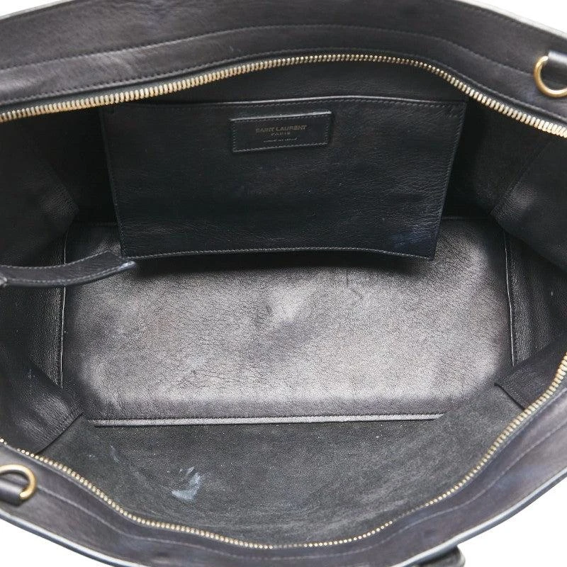 Yves Saint Laurent YSL Downtown Cabas Leather Suede Handbag 5