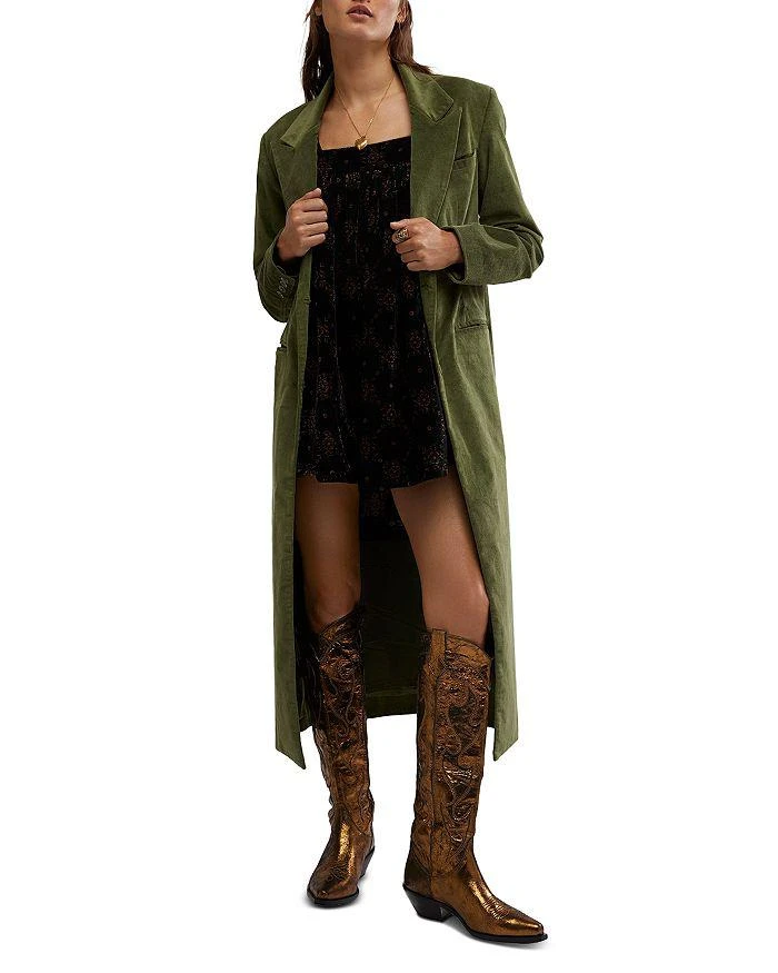 Free People Hailey Velvet Duster Coat 1
