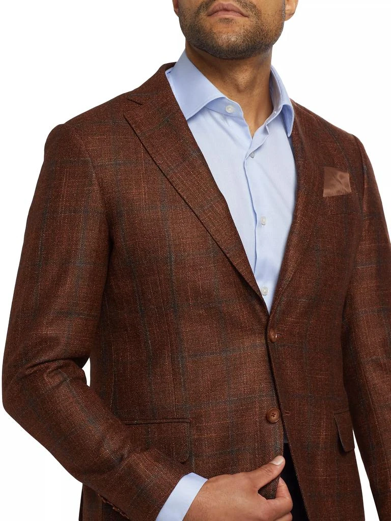 Saks Fifth Avenue COLLECTION Plaid Sport Coat 6