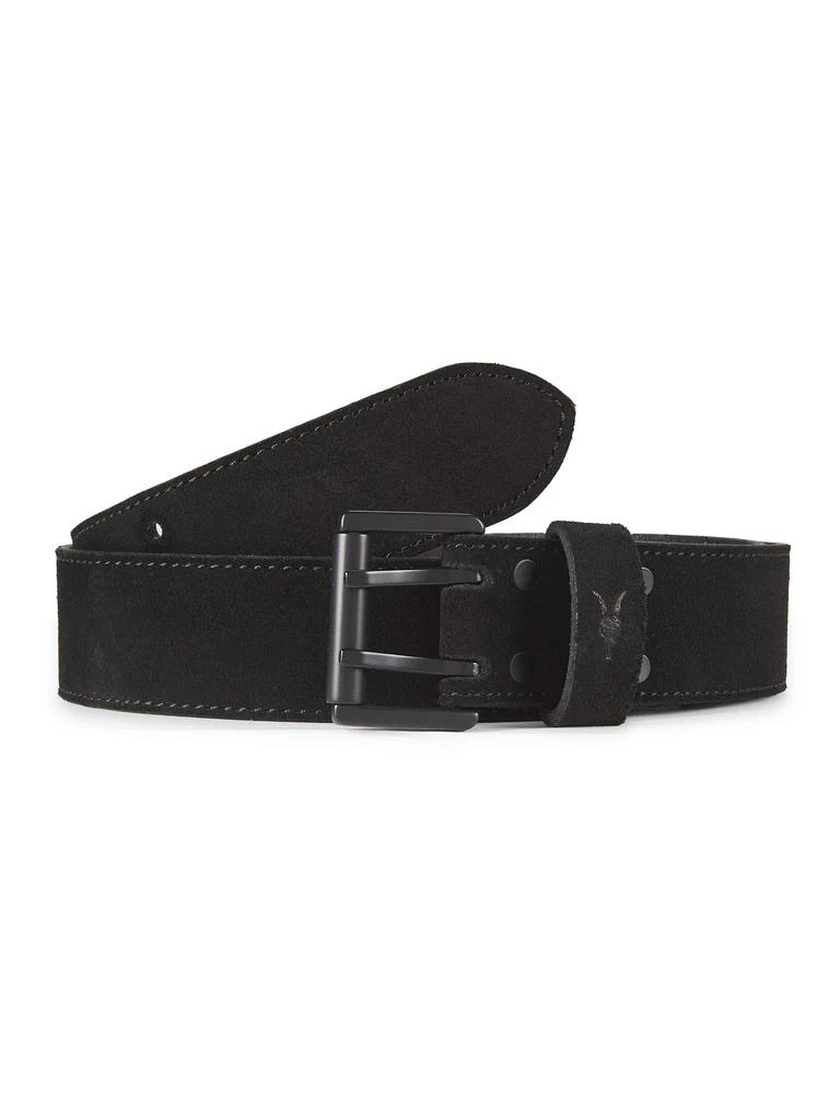 ALL SAINTS Leather Eyelet Belt