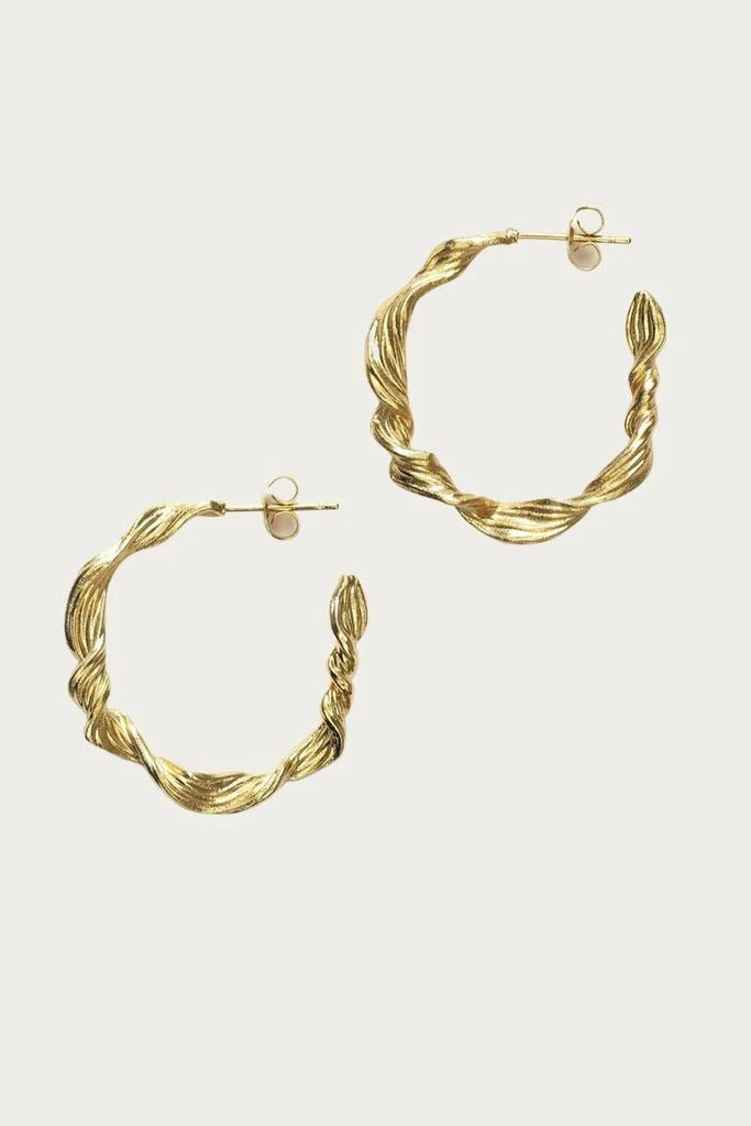 ANNI LU Seaweed Hoop In Gold 1