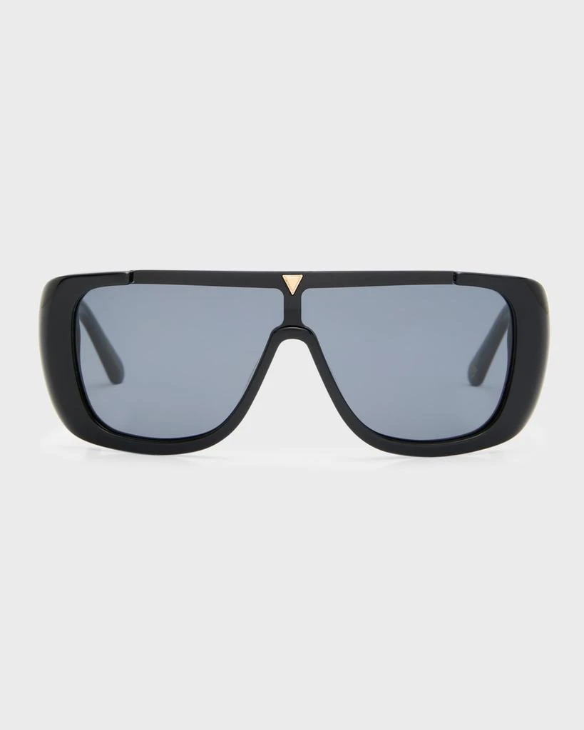 KAREN WALKER Logo Acetate Shield Sunglasses 3