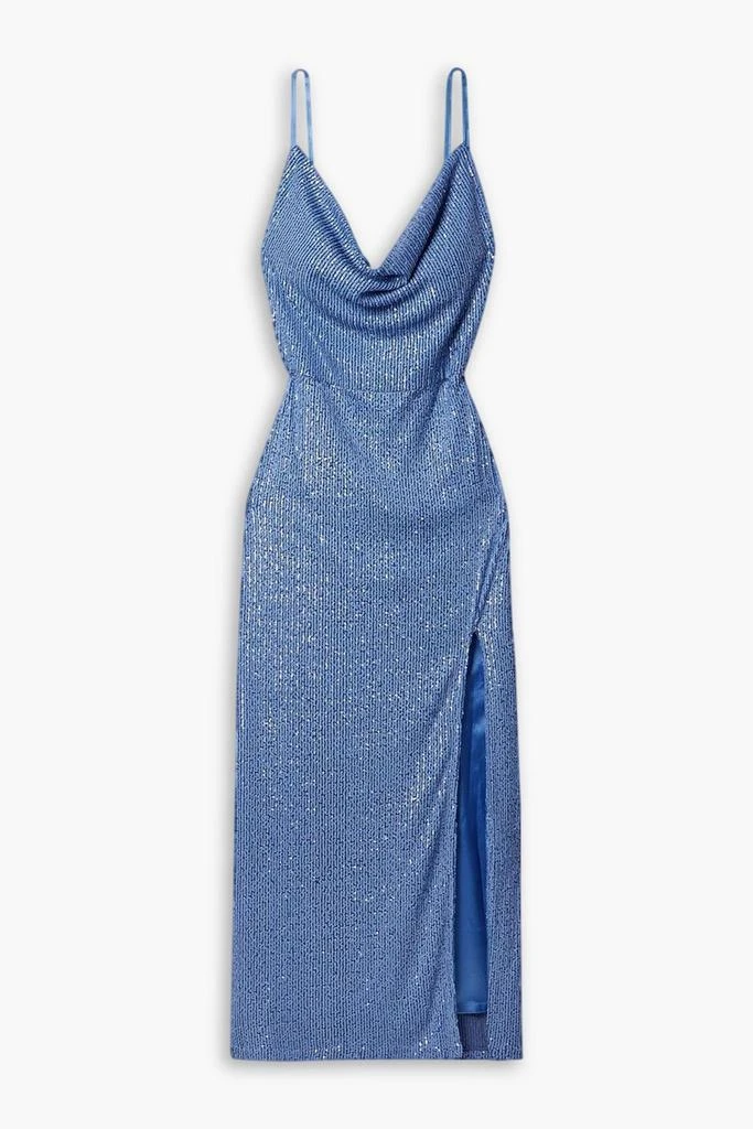 IN THE MOOD FOR LOVE Yuna draped sequined tulle gown 1