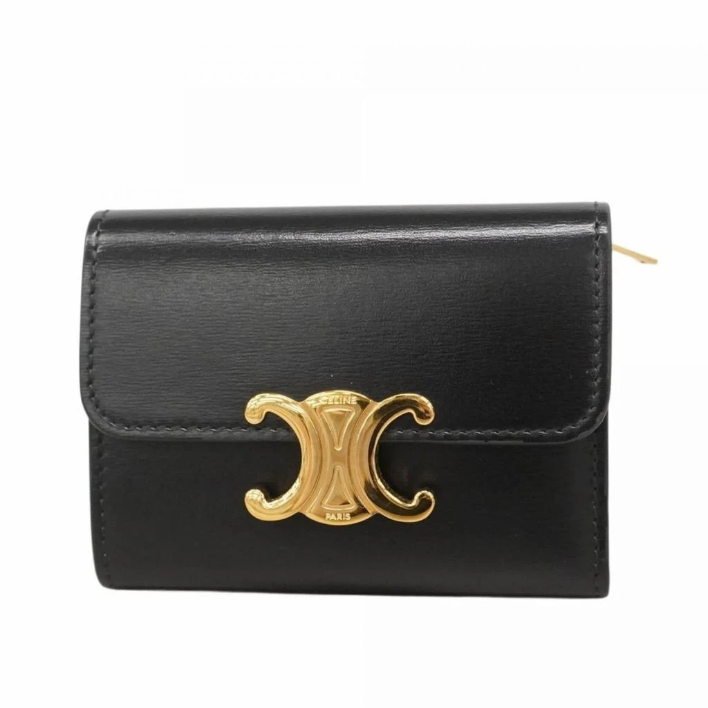 Celine Leather Wallet (Tri-Fold) (Pre-Owned)