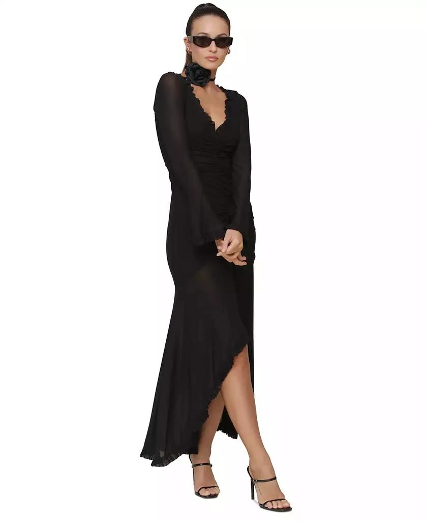 Avec Les Filles Women's Ruffle-Trim High-Low Maxi Dress 1