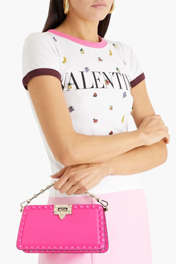 Valentino Rockstud leather clutch 2