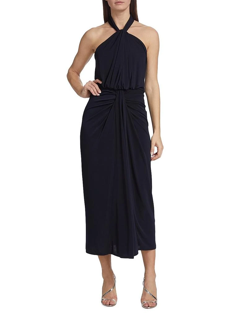 Cinq à Sept Kaily Draped Halter Maxi Dress 2