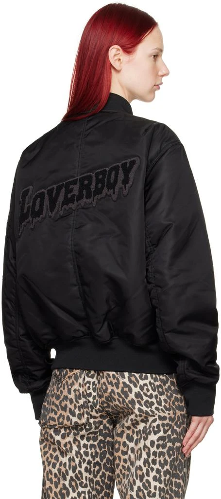 Charles Jeffrey Loverboy Black Appliqué Bomber Jacket 3