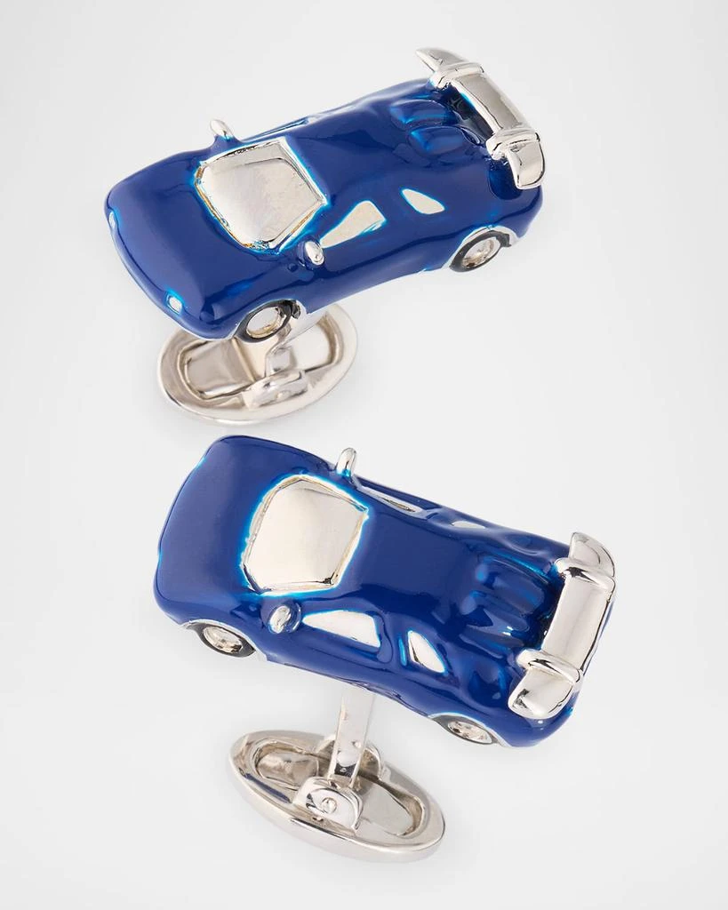 Jan Leslie Men's Race Car Sterling Silver Cufflinks 3