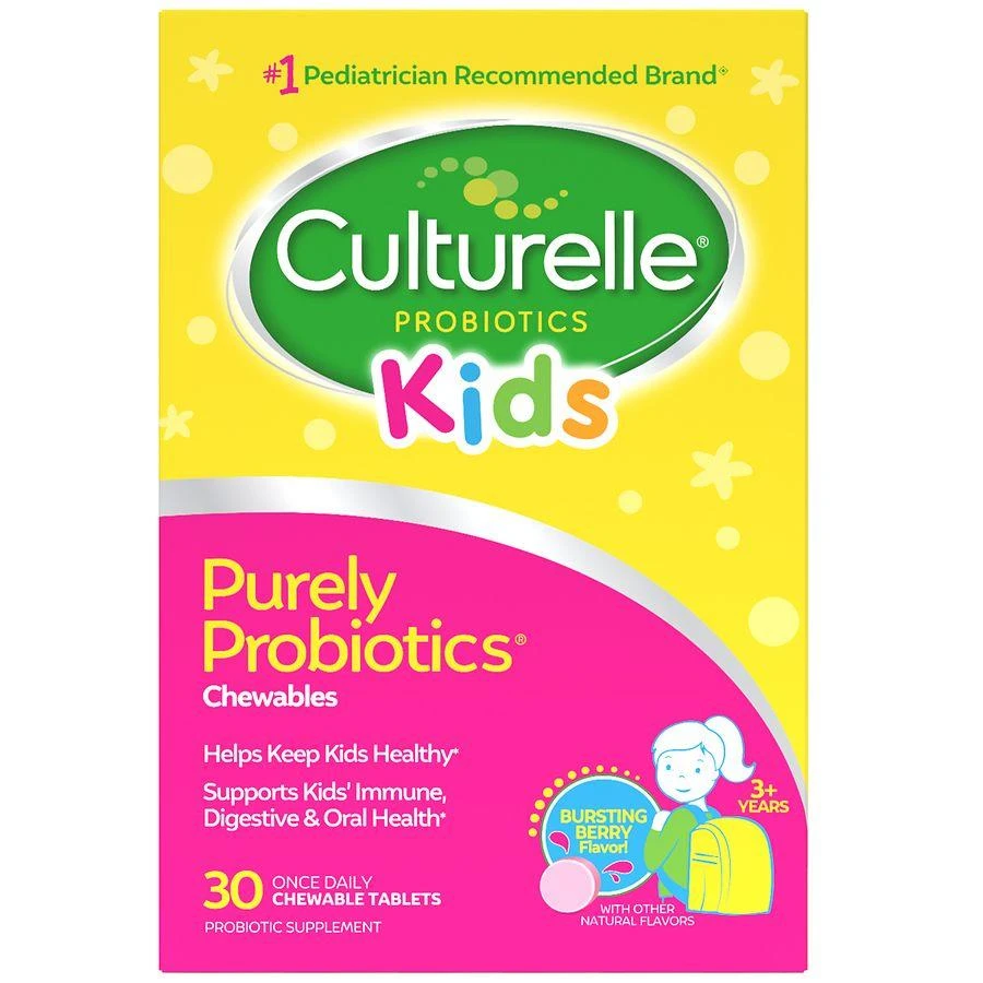 Culturelle Chewable Daily Probiotic Tablets Bursting Berry
