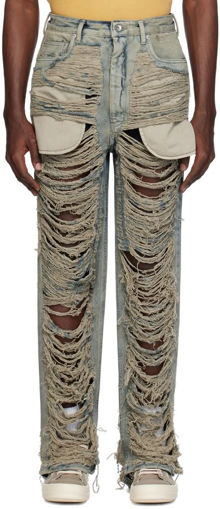 Rick Owens Blue Geth Jeans 1