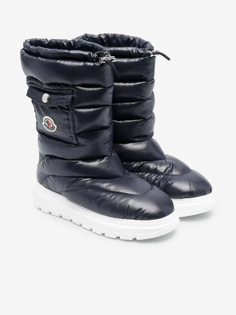 Moncler Moncler Enfant Kids Petit Gaia Pocket Snow Boots in Navy 3