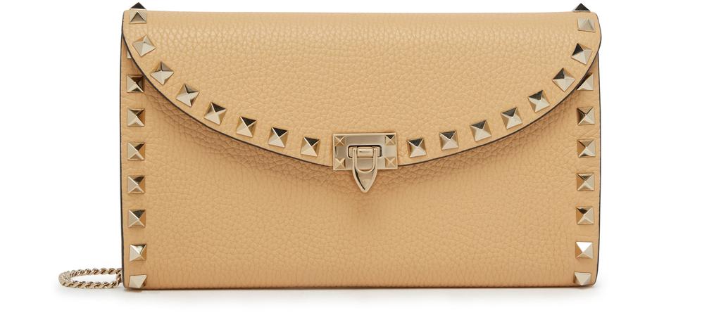 Valentino Garavani Rockstud wallet with chain