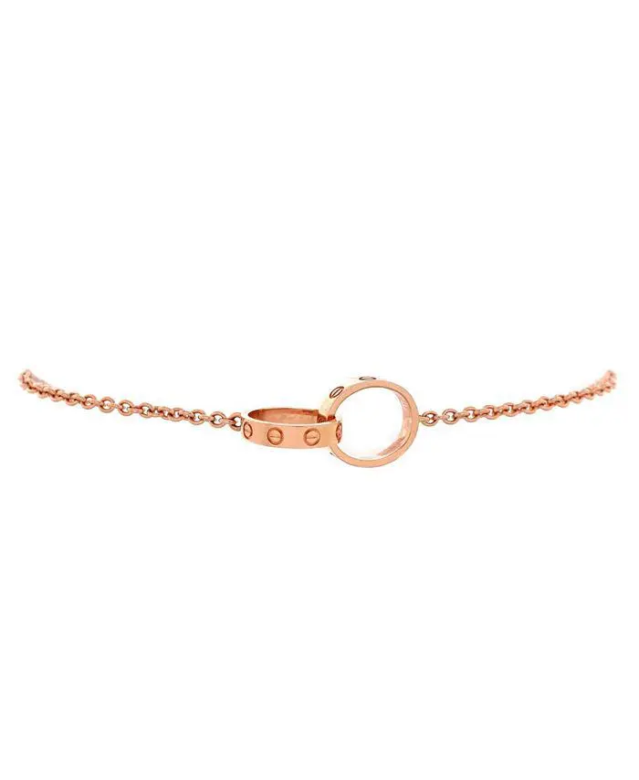 Cartier Love Interlocking Bracelet 18K Rose Gold