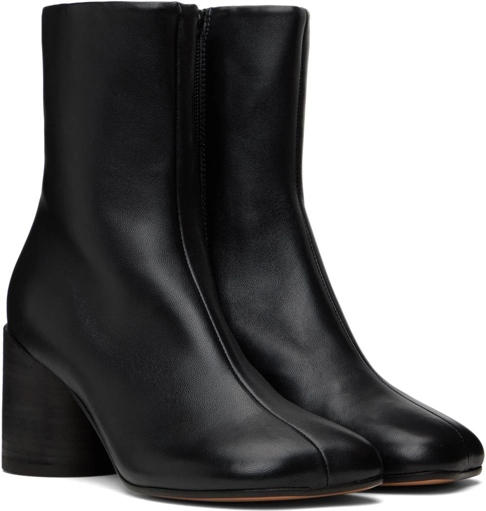 MM6 Black Anatomic Ankle Boots 4