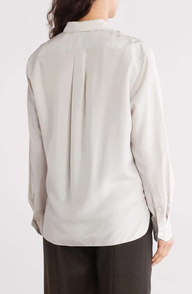 Theory Silk Button Front Shirt 2