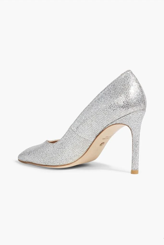 STUART WEITZMAN Anny glittered woven pumps 3