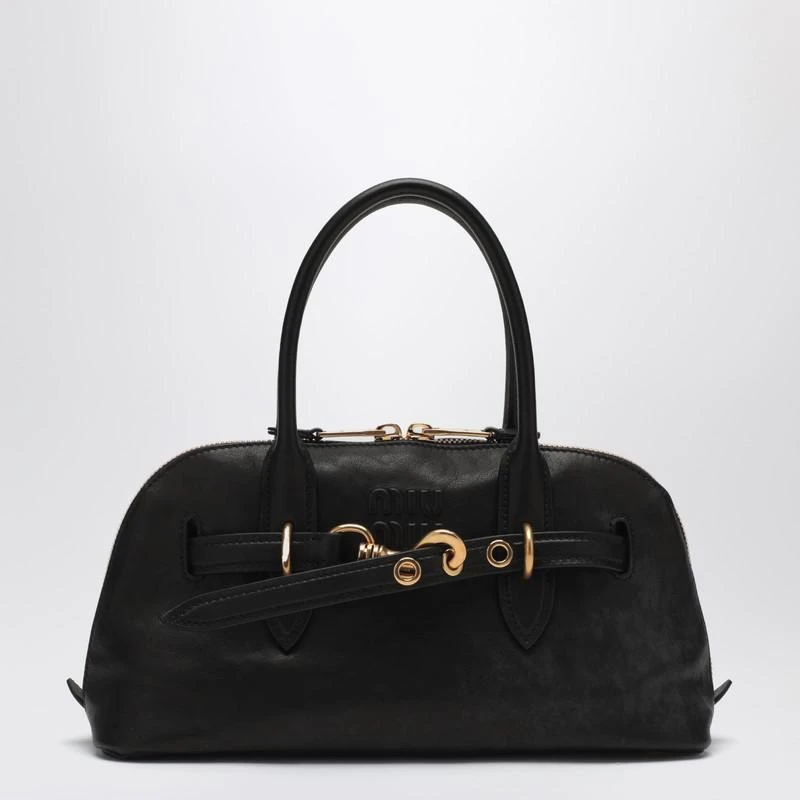 Miu Miu Black Nappa leather Aventure Satchel 1