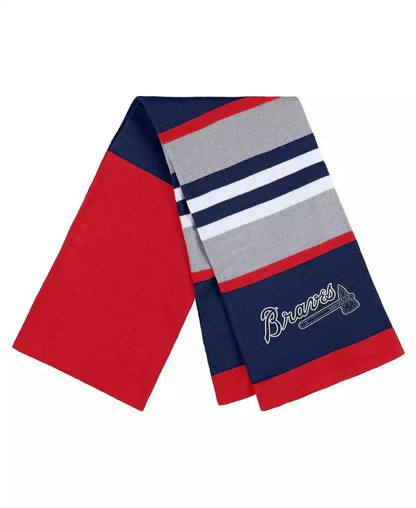 WEAR by Erin Andrews Women's Atlanta Braves Stripe Glove and Scarf Set