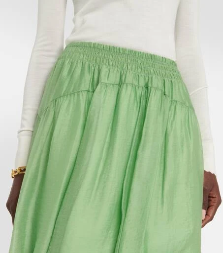 Vince Gathered midi skirt 4