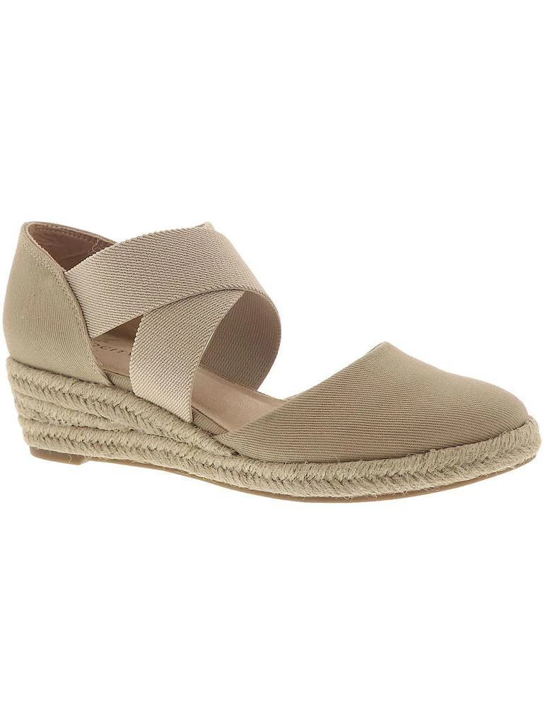 LifeStride Keaton  Womens Canvas Slip On Wedge Heels 4