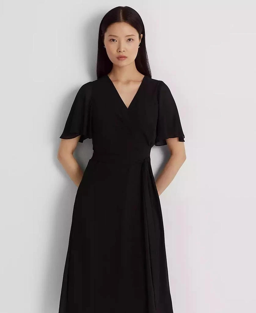 Ralph Lauren Women's Belted Georgette Dress 3