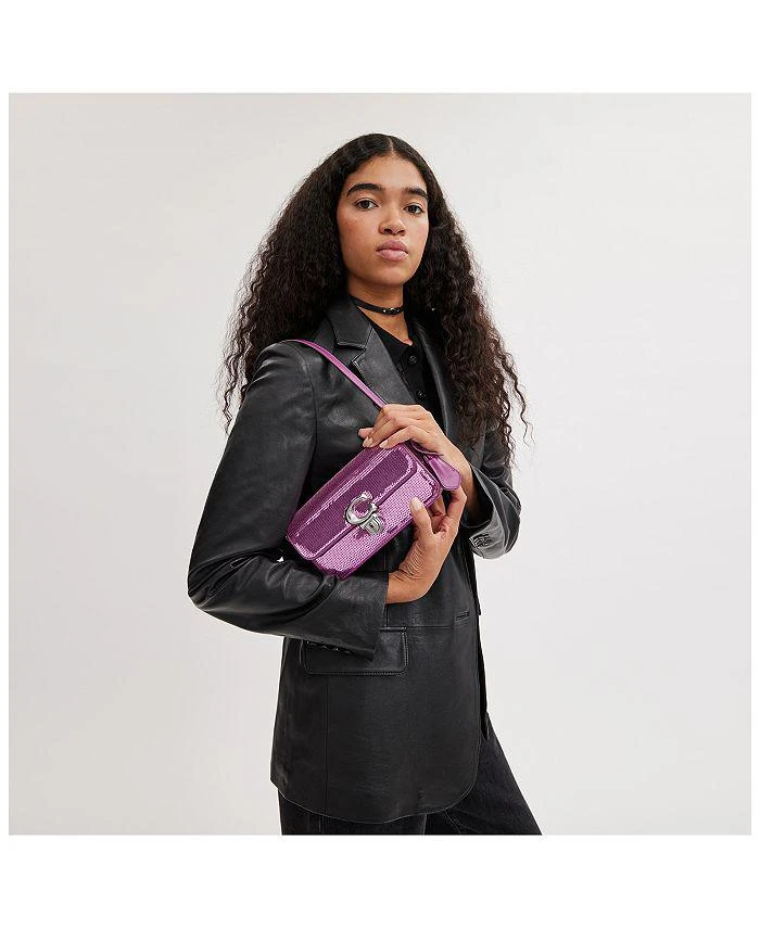 Coach Studio Mini Sequined Baguette 4