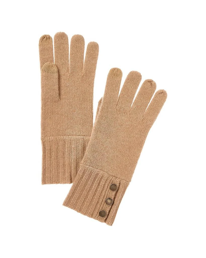 Bruno Magli Button Cuff Cashmere Gloves 1