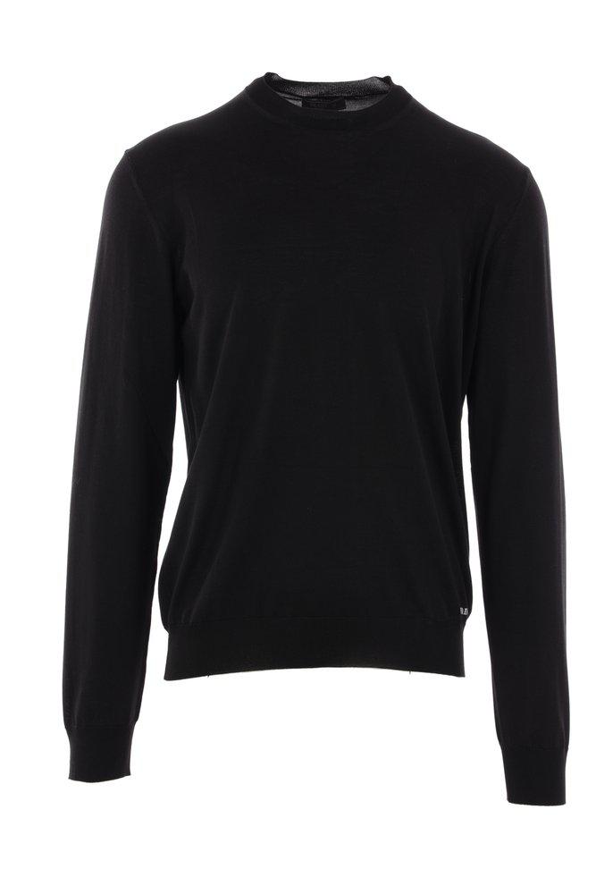 Prada Prada Logo Jacquard Crewneck Jumper