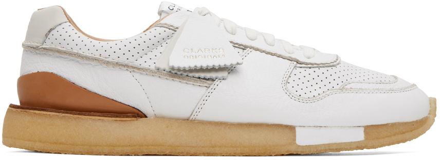 Clarks Originals White Tor Run Sneakers