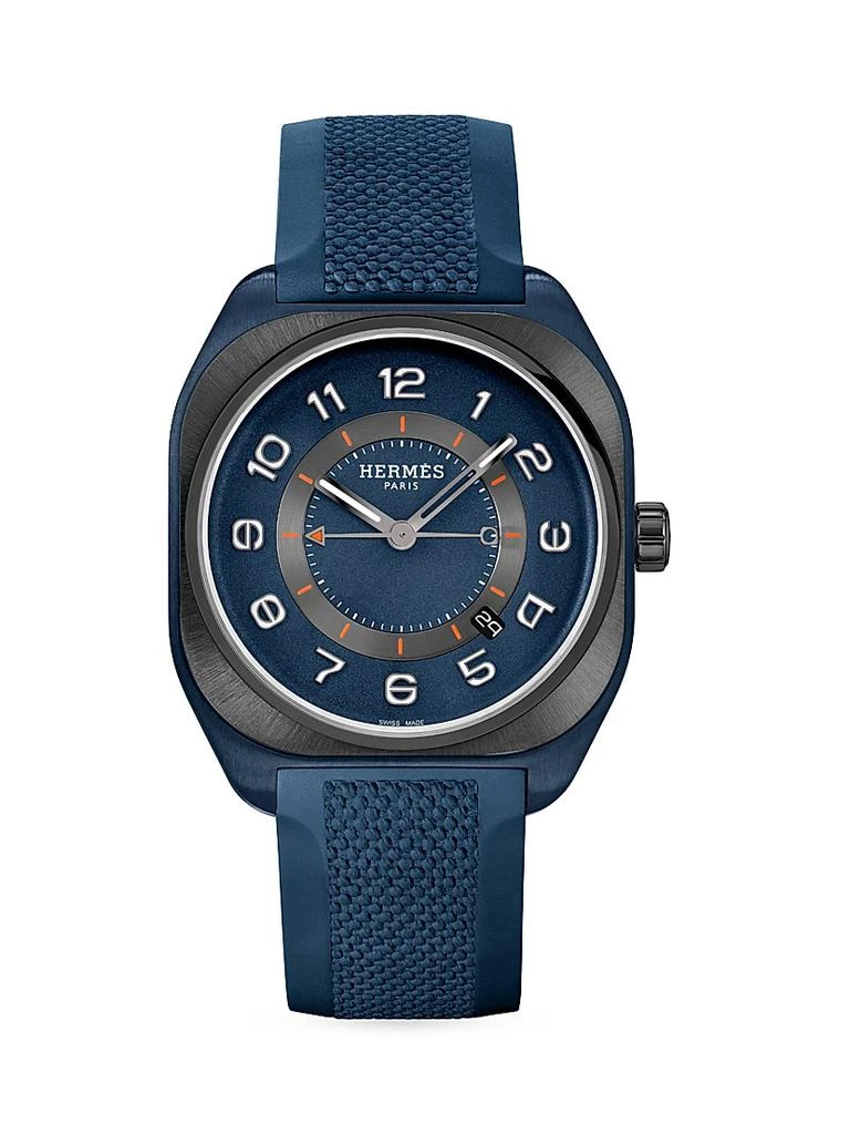 Hermes H08 Titanium & Fabric-Strap Watch/42MM 1