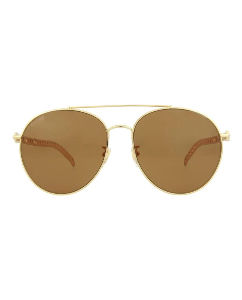 Gucci Aviator-Style Metal Sunglasses 1