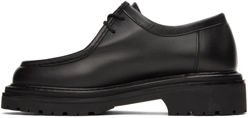 LEGRES Black Leather Derbys 3