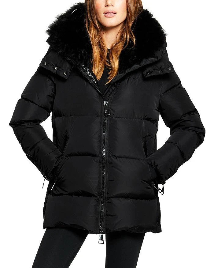 SAM. Scarlett Shearling Trim Puffer Coat 7