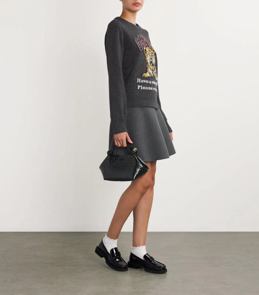 Ganni Butterfly-Logo Loafers 5