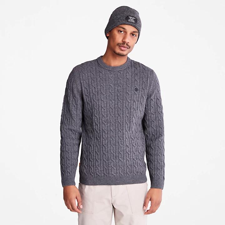 Timberland Phillips Brook Cable-knit Sweater for Men in Grey