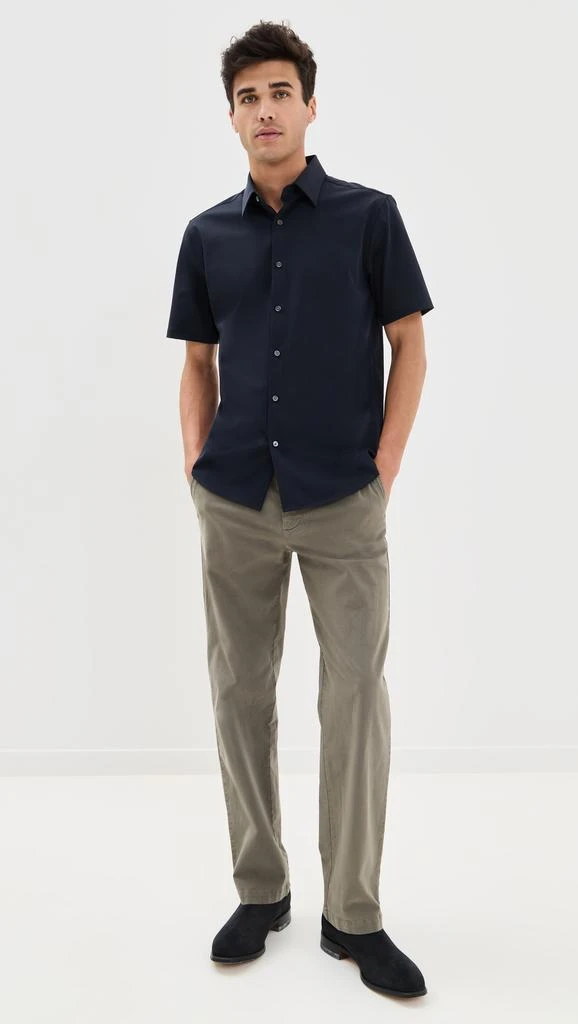 Theory Structure Knit Irving Short Sleeve Shirt 4