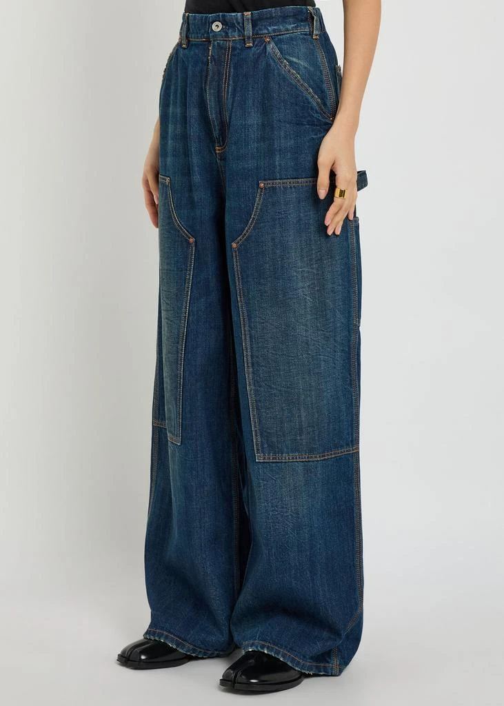 MAISON MARGIELA Panelled wide-leg jeans 2
