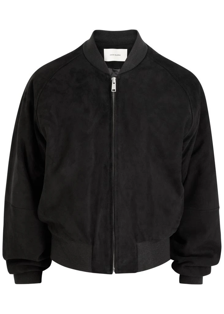 Entire Studios Raglan padded suede bomber jacket