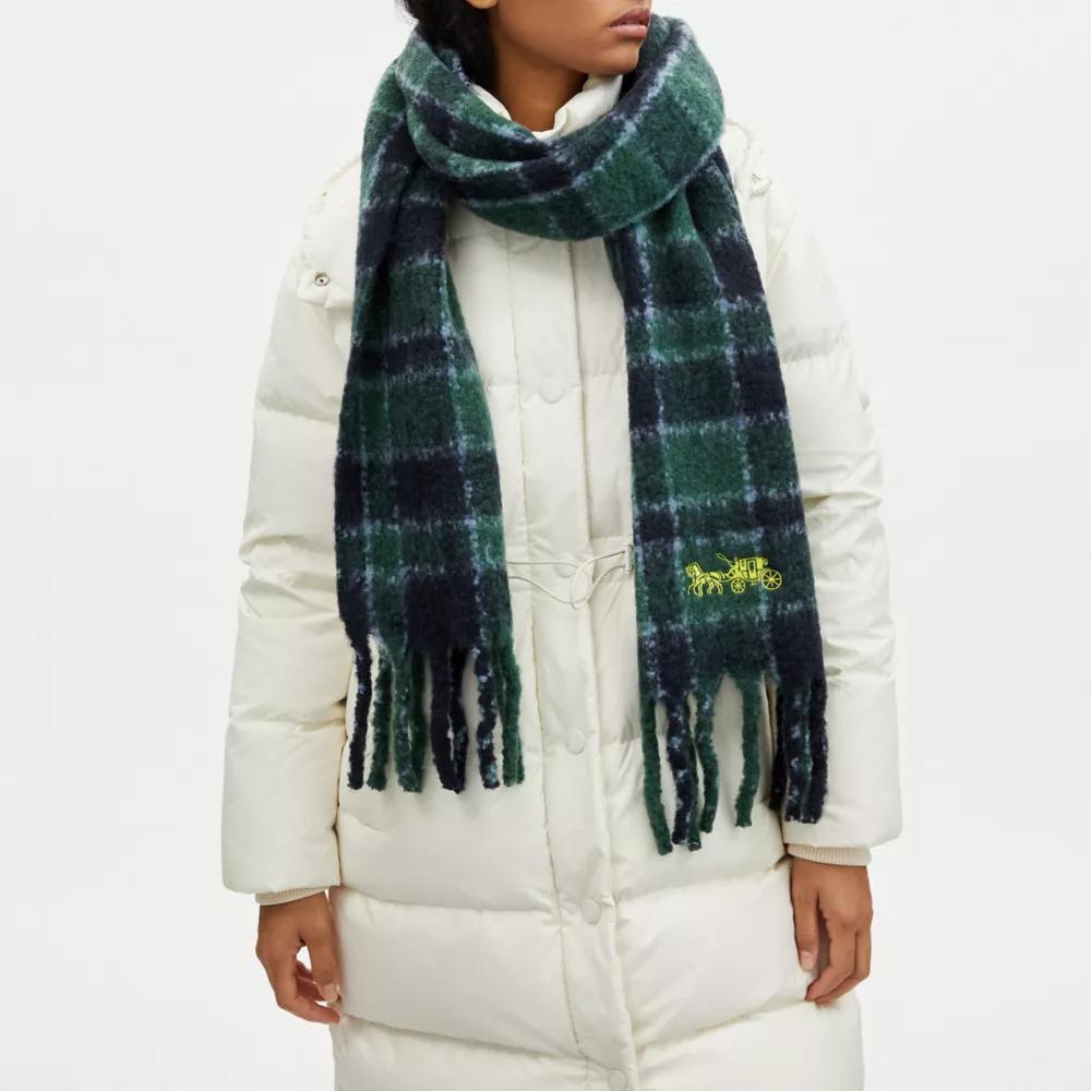 COACH® Classic Plaid Oversized Muffler
