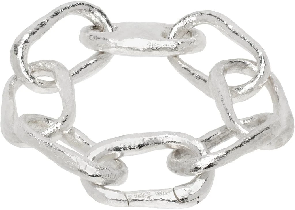 Parts of Four Silver Roman Small Link Bracelet 2