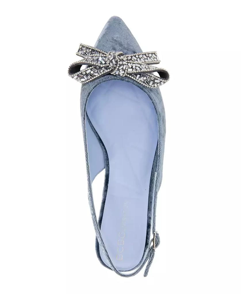 BCBG Women's Katly Pointed Toe Slingback Flats 4