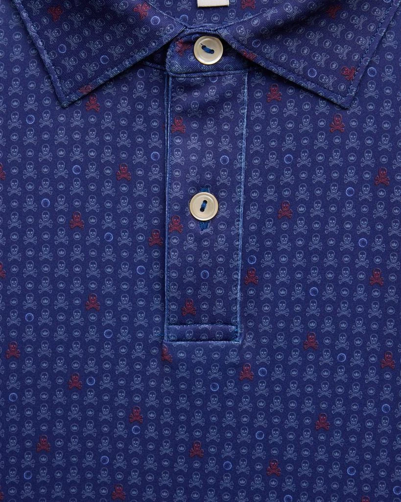 Peter Millar Skull in One Performance Jersey Short-Sleeve Polo Shirt, Size XS-XL 3