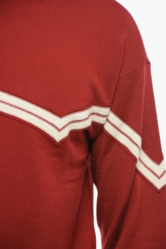 Armani Armani EMPORIO Virgin Wool Sweater with Herringbone Embroidery 3