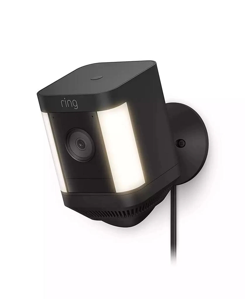ring Spotlight Cam Plus Plug-in Black
